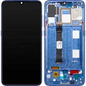 Xiaomi Mi 9 ekraan (sinised) (koos raamiga) (service pack) (originaalne)
