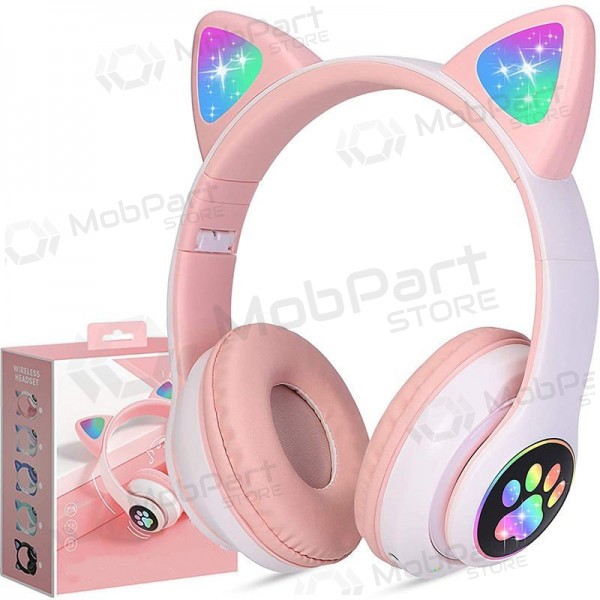 Juhtmevabad kõrvaklapid Cat Glow mikrofoniga USB-C + 3,5 mm