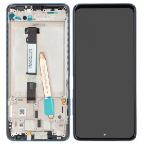 Xiaomi Poco X3 Pro ekraan (sinised) (koos raamiga) (service pack) (originaalne)