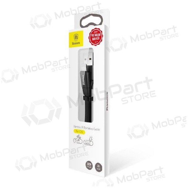 USB kaabel Baseus lightning 0.23m (2A) (mustad)