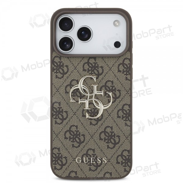 Apple iPhone 17 Pro Max ümbris - Guess PU 4G Metal Logo (pruun)
