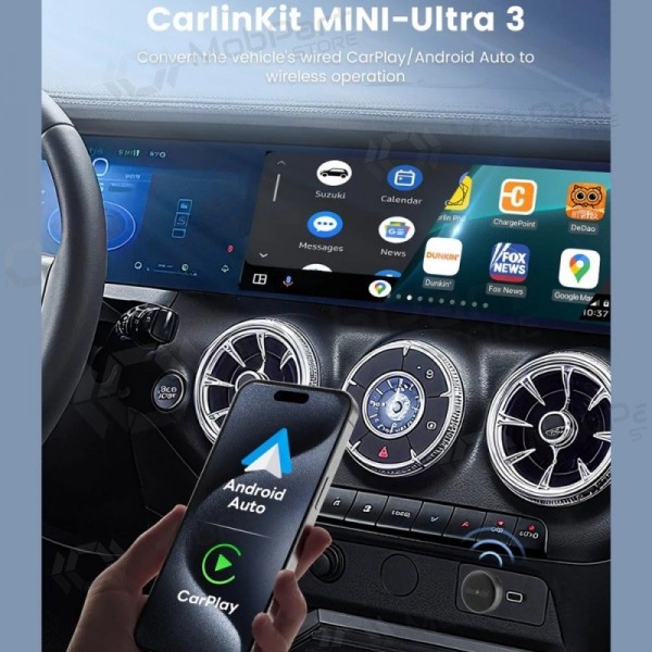 CarPlay adapter Carlinkit Mini Ultra3 juhtmevaba Android Auto must