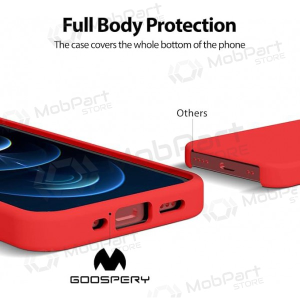 Apple iPhone 11 Pro Max ümbris Mercury - Silicone Case (punane)