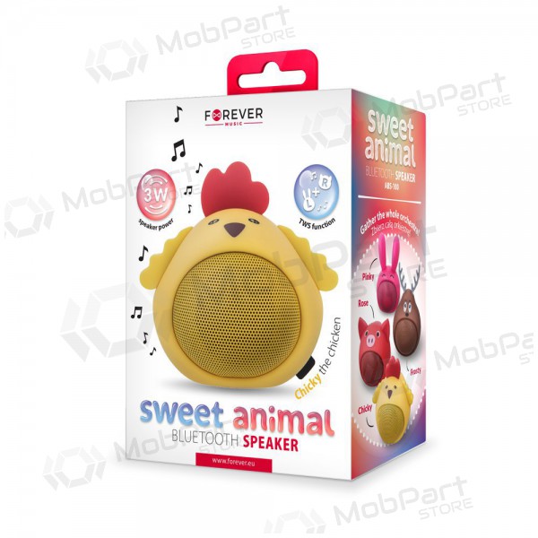 Bluetooth kaasaskantav pealmine kõlar Forever Sweet Animal Chicken Chicky ABS-100