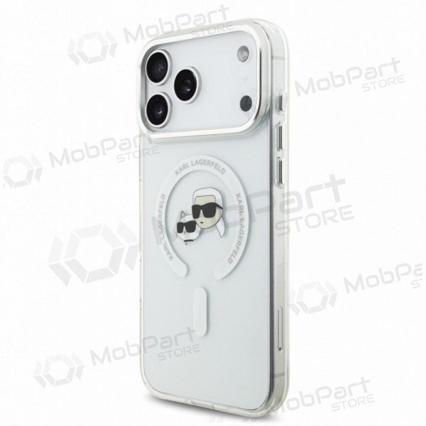Apple iPhone 18 Pro Max ümbris - Karl Lagerfeld IML K&CH Heads Metal Frame MagSafe (läbipaistev)