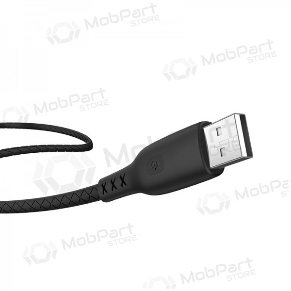 USB kaabel HOCO S6 lightning 1.2m mustad