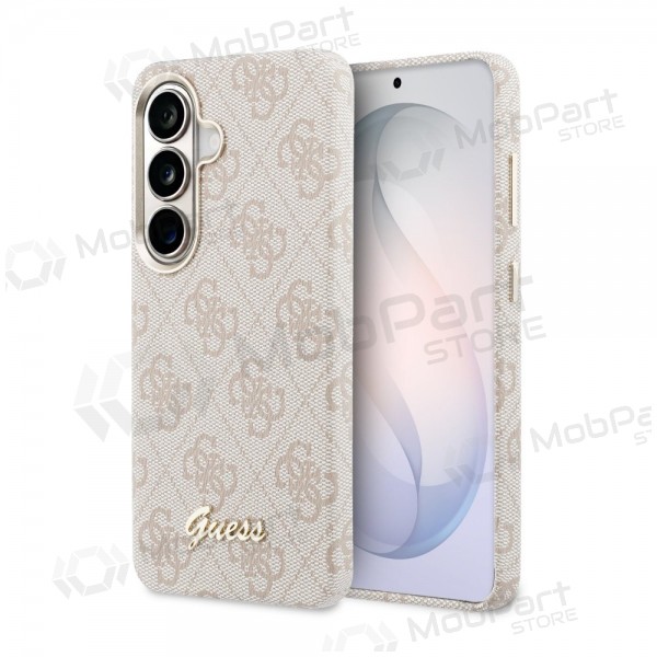 Samsung Galaxy S26 ümbris - Guess PU 4G Script Metal Logo Magnetic (roosa)