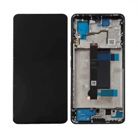 Xiaomi Redmi Note 13 Pro 5G ekraan (Midnight Black) (koos raamiga) (originaalne)