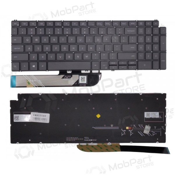 Klaviatuur DELL Inspiron 5584, 5590, 5593, 5594, 5598 su pašvietimu Klaviatuur DELL Inspiron 5584, 5590, 5593, 5594, 5598 su pašvietimu