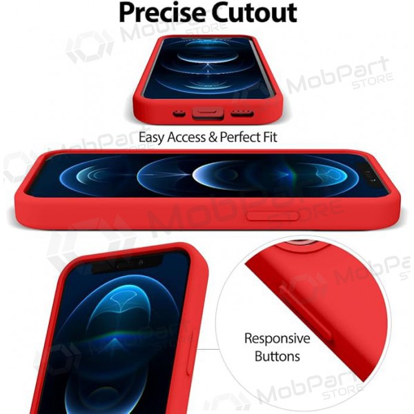 Apple iPhone 11 Pro Max ümbris Mercury - Silicone Case (punane)