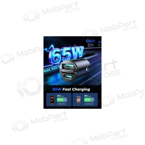 Autolaadija Joyroom JR-CCN18 65 W USB-C + USB-A must