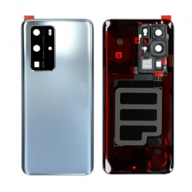 Huawei P40 Pro patareipesade kaas (tagakaas) (hõbedased) (Silver Frost) (kasutatud grade A, originaalne)