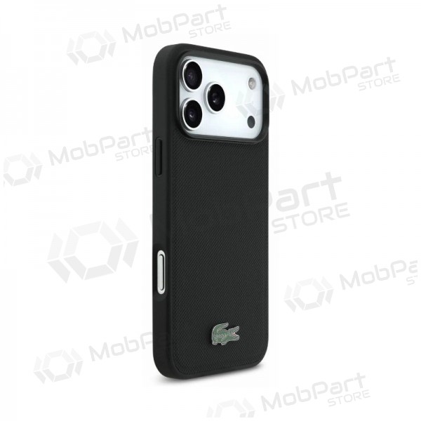 Apple iPhone 18 Pro Max ümbris - Lacoste PVC Petit Pique Semi Wrap Embossed MagSafe (must)