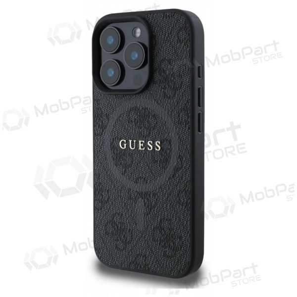 Apple iPhone 16 Pro Max ümbris - Guess PU Leather 4G Colored Ring MagSafe (must)