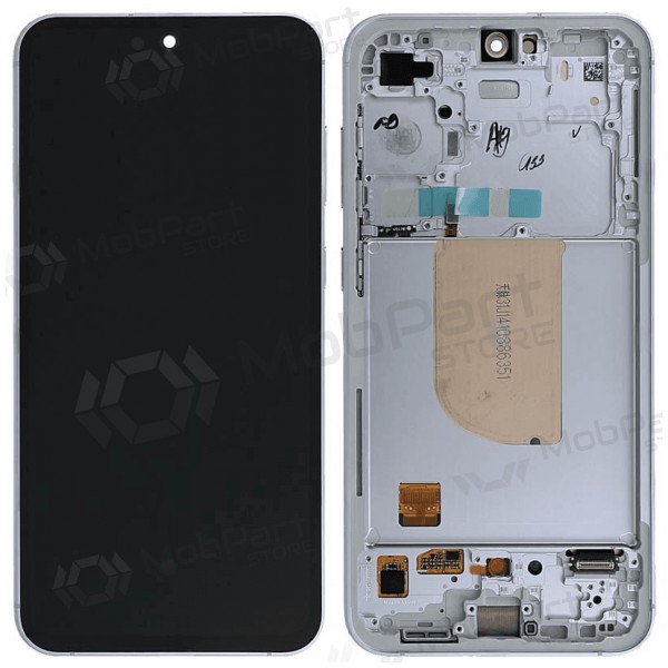 Ekranas Samsung S711 S23 FE 5G su lietimui jautriu stikliuku ja rėmeliu Cream/Mint/Purple/Indigo/Tangerine originaalne (service pack) Ekranas Samsung S711 S23 FE 5G su lietimui jautriu stikliuku ja rėmeliu Cream/Mint/Purple/Indigo/Tangerine originaalne (service pack)