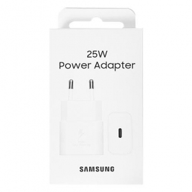 Laadija originaalne Samsung EP-T2510NWEGEU 25W pakendis valged