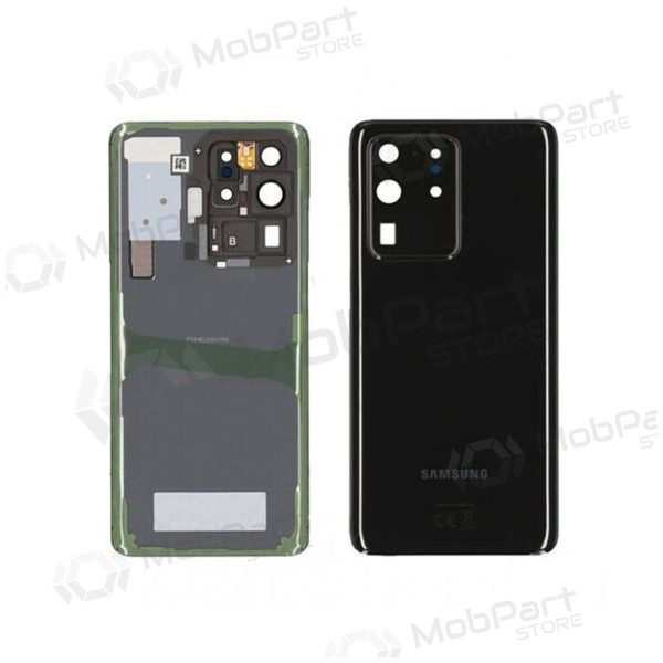 Samsung G988 Galaxy S20 Ultra patareipesade kaas (tagakaas) mustad (Cosmic Black) (kasutatud grade A, originaalne)
