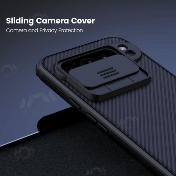 Google Pixel 7A ümbris „Nillkin CamShield Pro“ (mustad) Google Pixel 7A ümbris „Nillkin CamShield Pro“ (mustad)