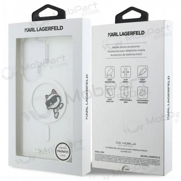 Samsung Galaxy S26 Ultra ümbris - Karl Lagerfeld IML Choupette Peekaboo Logo Magnetic (läbipaistev)