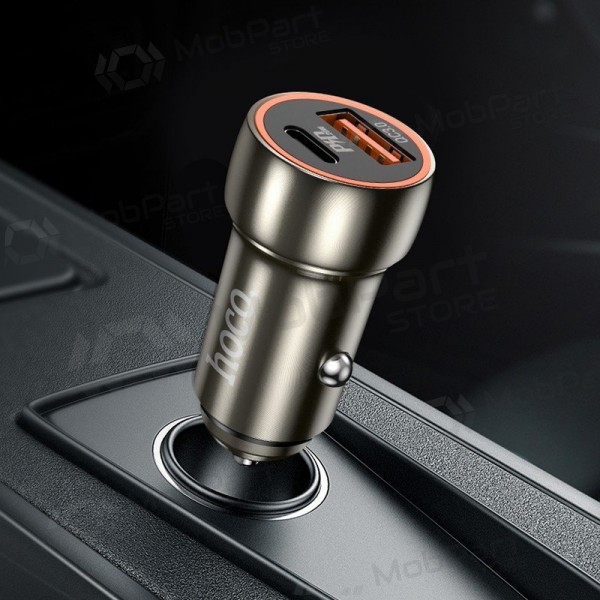 Laadija automobilinis Hoco Z46A USB-A/Type-C PD20W+QC3.0 hall