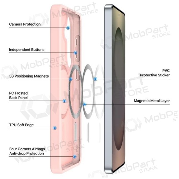 Samsung Galaxy S26+ ümbris - Dux Ducis Yind MagSafe (roosa)