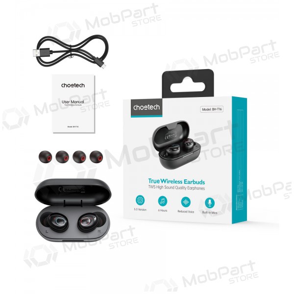 Traadita kõrvaklapid Choetech BH-T16 Hi-Fi Bean TWS Traadita kõrvaklapid Choetech BH-T16 Hi-Fi Bean TWS