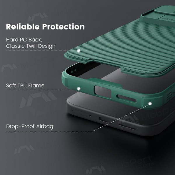 Google Pixel 7A ümbris „Nillkin CamShield Pro“ (roheline) Google Pixel 7A ümbris „Nillkin CamShield Pro“ (roheline)