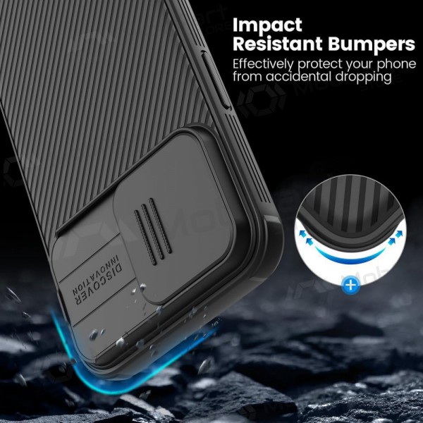 Apple iPhone 15 Plus ümbris „Nillkin CamShield Pro“ (mustad) Apple iPhone 15 Plus ümbris „Nillkin CamShield Pro“ (mustad)