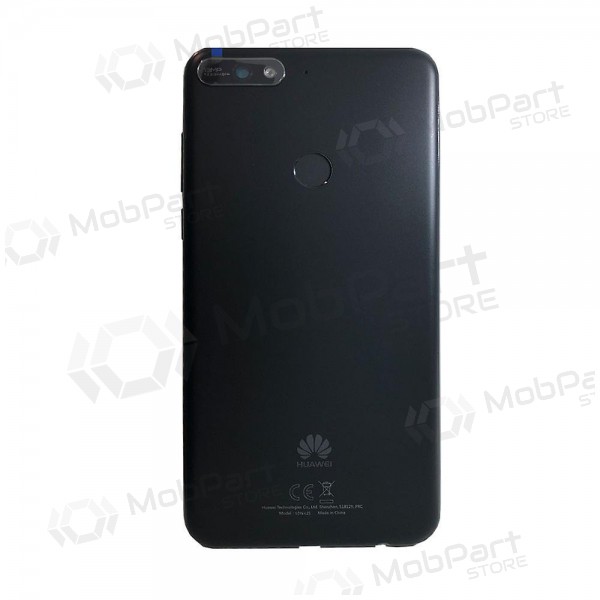 Huawei Y7 Prime 2018 patareipesade kaas (tagakaas) (mustad) (kasutatud grade B, originaalne)