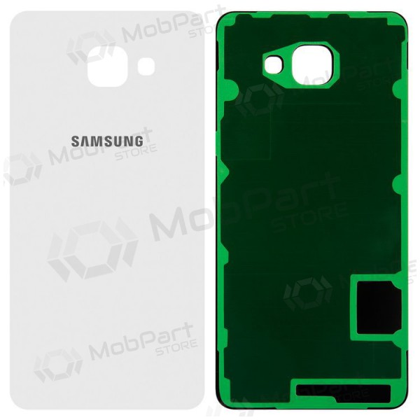 Samsung A710F Galaxy A7 (2016) patareipesade kaas (tagakaas) (valged)