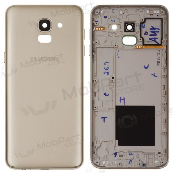 Samsung J600 Galaxy J6 2018 patareipesade kaas (tagakaas) (kuldsed) - Premium