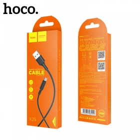 USB kaabel Hoco X25 microUSB 1.0m (mustad)