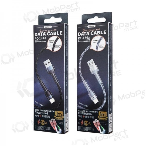 USB kaabel Remax RC-124i USB-A to Lightning 1.0m mustad