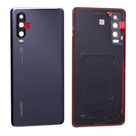 Huawei P30 patareipesade kaas (tagakaas) (mustad) (kasutatud grade C, originaalne)