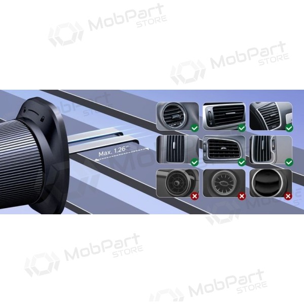 Ugreen LP923 MagSafe autotelefoni hoidik ventilatsiooniresti jaoks