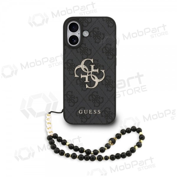 Apple iPhone 17 ümbris - Guess PU 4G Metal Logo Strap (must)