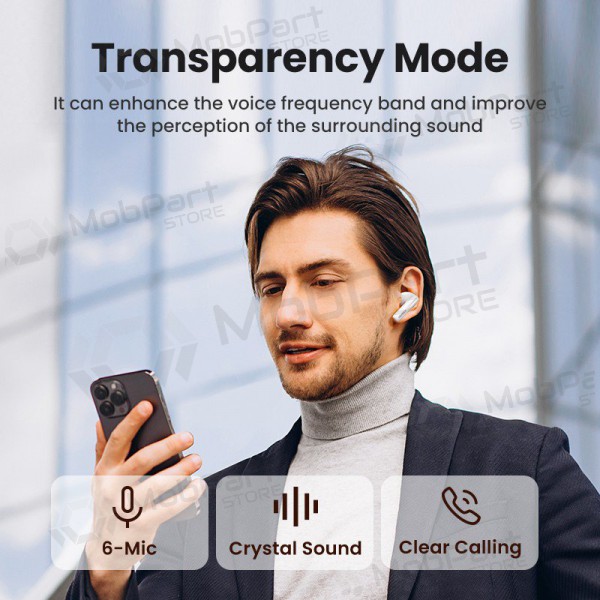Traadita kõrvaklapid Ugreen WS200 HiTune T6 Active Noise-Cancelling Earbuds Traadita kõrvaklapid Ugreen WS200 HiTune T6 Active Noise-Cancelling Earbuds