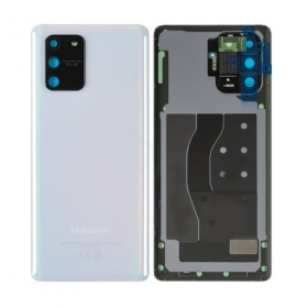 Samsung G770 Galaxy S10 Lite patareipesade kaas (tagakaas) valged (Prism White) (kasutatud grade B, originaalne)