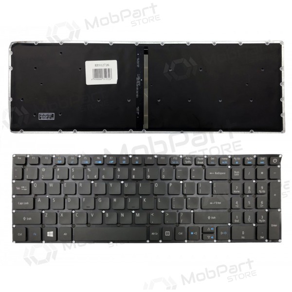 Acer: Aspire E5-573, E5-573TG klaviatuur Acer: Aspire E5-573, E5-573TG klaviatuur