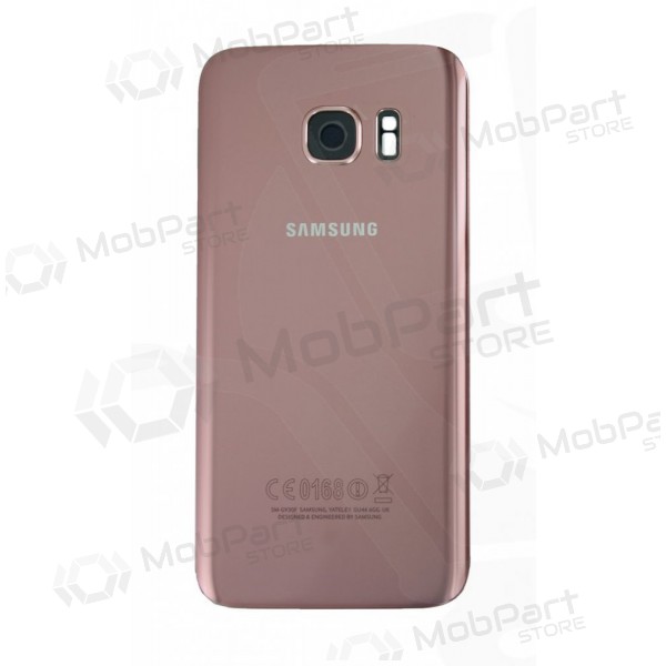 Samsung G930F Galaxy S7 patareipesade kaas (tagakaas) roosi värvi (rose pink) (kasutatud grade A, originaalne)