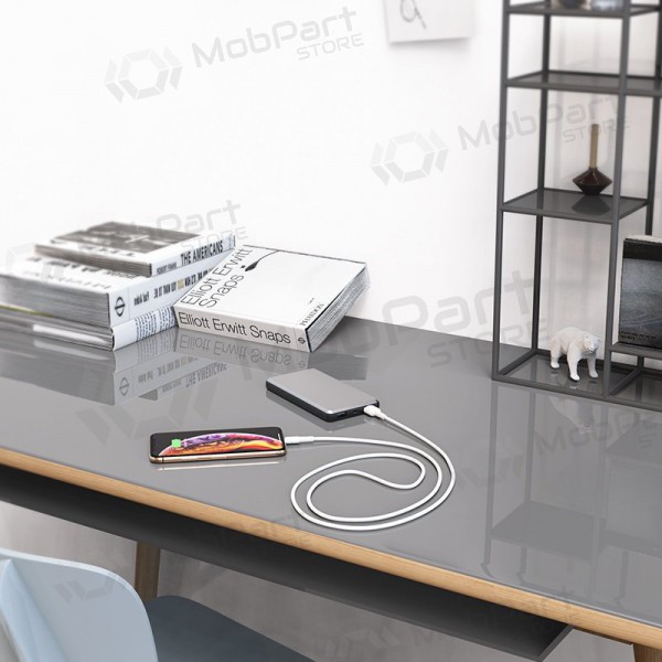 USB kaabel Borofone BX30 Lightning 1.0m (valged)