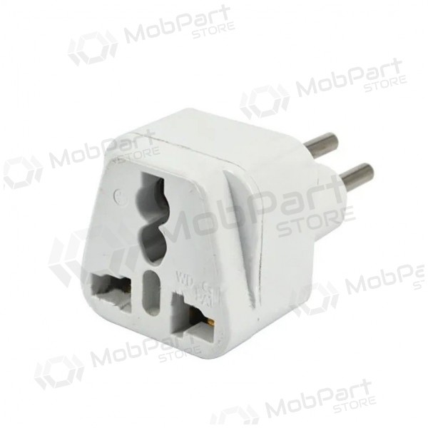 Įkrovimo adapter USA/UK/CN-EUR valged