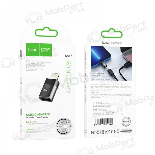 Adapter Hoco UA17 Lightning to Type-C mustad