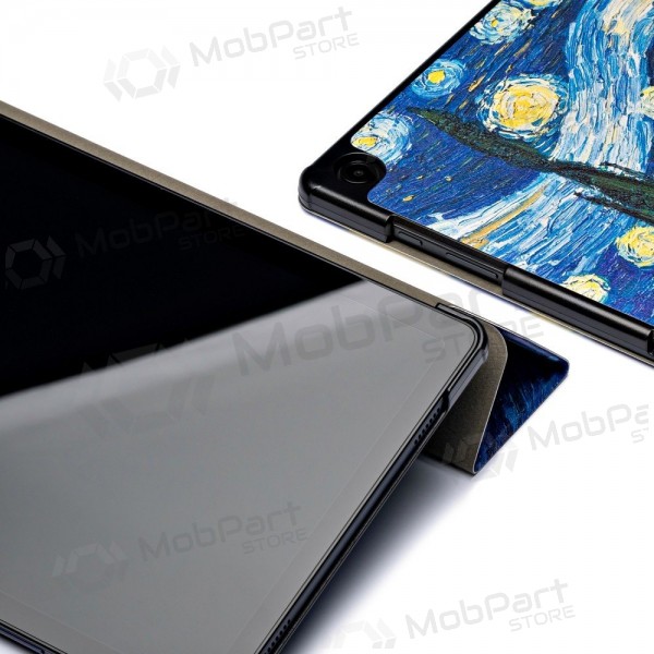 Samsung Galaxy Tab A9+, Tab A11+ ümbris - Smart Leather (starry night)