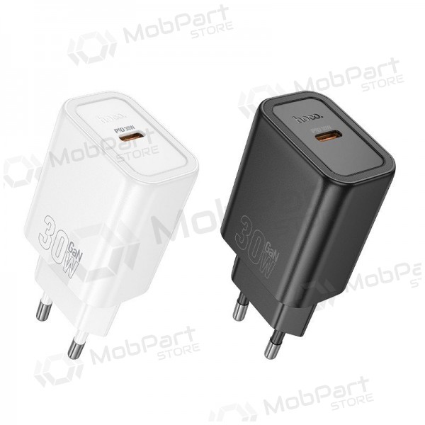 Telefonilaadija Hoco N62 30 W GaN USB-C valge