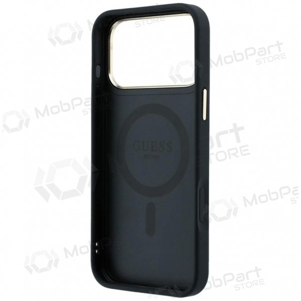 Apple iPhone 18 Pro Max ümbris - Guess PU 4G Ring Stand MagSafe (must)