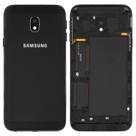 Samsung J330 Galaxy J3 2017 patareipesade kaas (tagakaas) (mustad) (kasutatud grade B, originaalne)