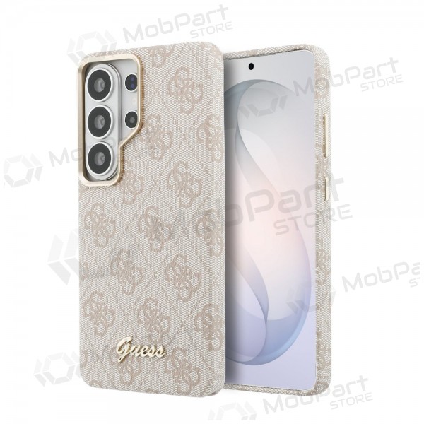 Samsung Galaxy S26 Ultra ümbris - Guess PU 4G Script Metal Logo Magnetic (roosa)