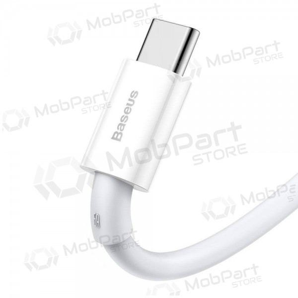 USB kaabel Baseus Superior Type-C 66W 1.0m (valged) CATYS-02