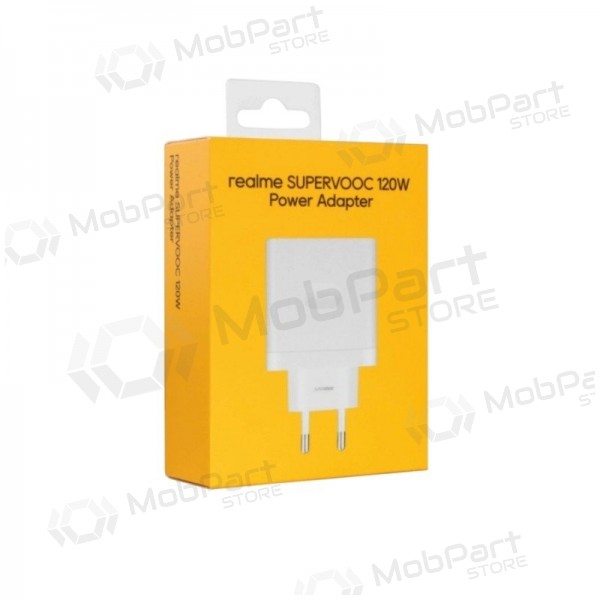 Telefoni laadija Realme VCBBOAEH 120 W SuperVOOC USB-A valge